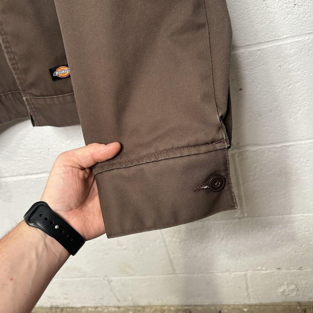 Dickies Insulated Quilt-Lined Eisenhower Jacket “Dark Brown” - Picture 3 of 10